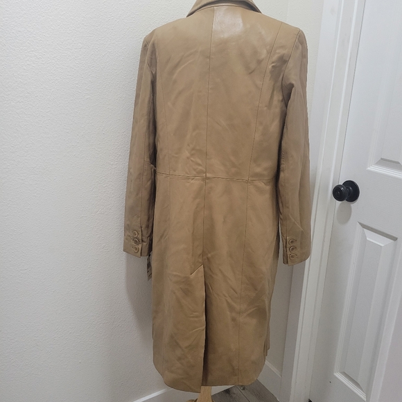 Kenneth Cole Beige Leather Jacket - Picture 5 of 12